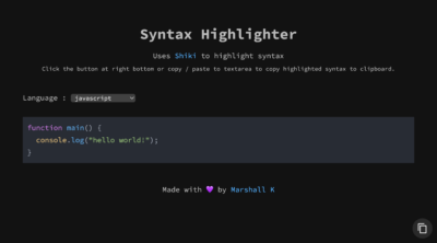 Online Syntax Highlighter 만들어보기